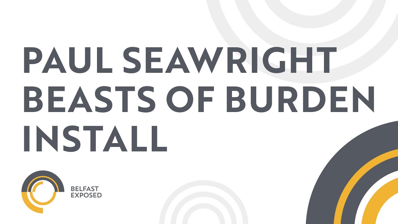 Award Winning photographer and OBE, Paul Seawright, installs Beasts of Burden