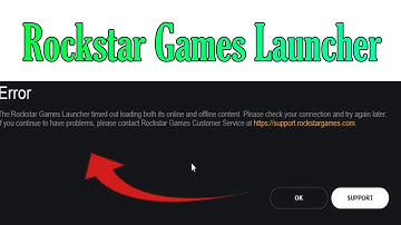 Error Rockstar Games Launcher timed out loading both its online and offline Content
