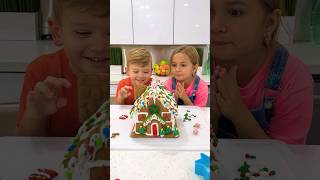 Kids Learn How To Decorate Gingerbread House - Fun Story With Uncle