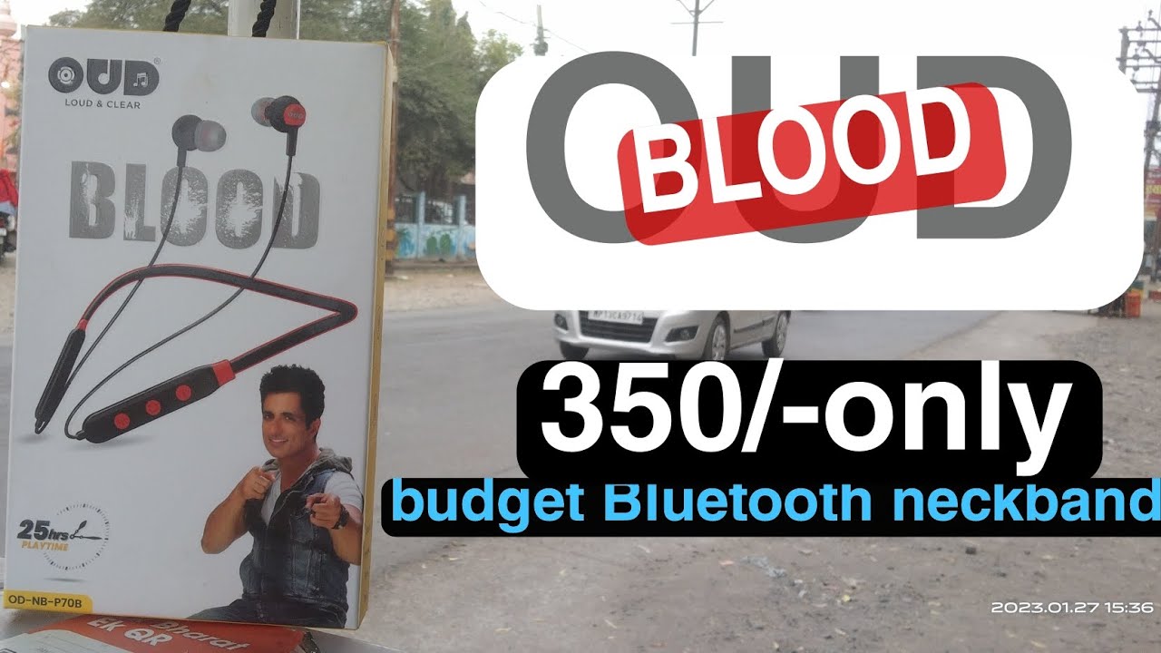 OUD BLOOD BLUETOOTH NECKBAND odnb70B 25Hrs play time oud bluetooth