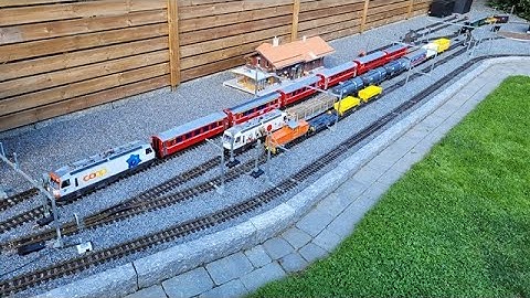 G scale RhB layout controlled by Rocrail
