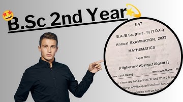🤩(2023) Higher And Abstract Algebra | B.Sc 2nd Year (Paper-1) #kumaununiversitynotes