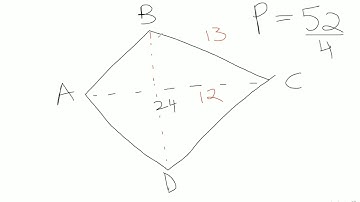 2019 AMC 8 A #4  - Area of Rhombuses