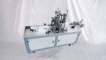 face masks welding machine with mask feeding and stacking conveyor belt máquina de soldadura gancho