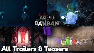 Garten of Banban 7 All Trailers & Teasers (NEW CHARACTERS)