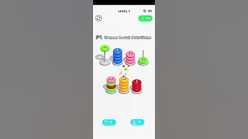 Color Hoop Stack | Level 7 #shorts #colorhoopstack #games_level_solutions