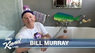 Jimmy Kimmel Interviews Bill Murray in a Bathtub