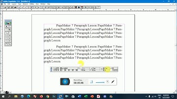 PageMaker (9) Paragraph Control Plette