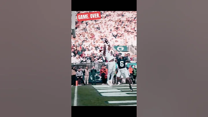 Catch of the year to win for Indiana. Absolutely incredible drive. #sportsshorts #sports