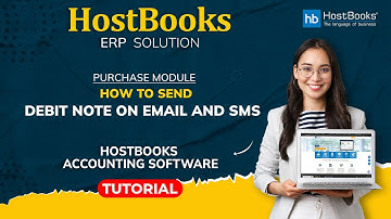 HostBooks ERP Solution : ( Purchase Module ) : How to send Debit Note on Email and SMS