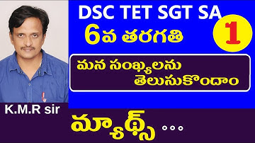 మన సంఖ్యలను తెలుసుకొందాం || Dsc Maths Classes in Telugu | Dsc Mathematics in telugu | Maths Tricks