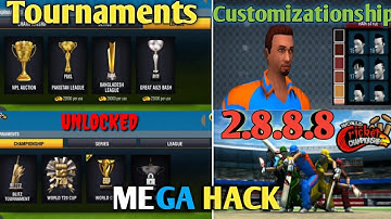 How to unlock all tournaments in wcc2 2.8.8.8 | wcc2 mega hack