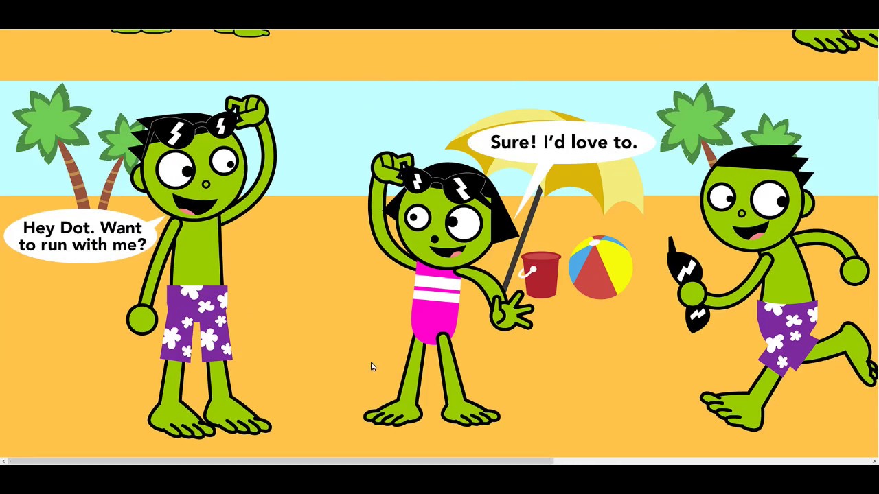 PBS Kids Comic Beach Run With Music YouTube
