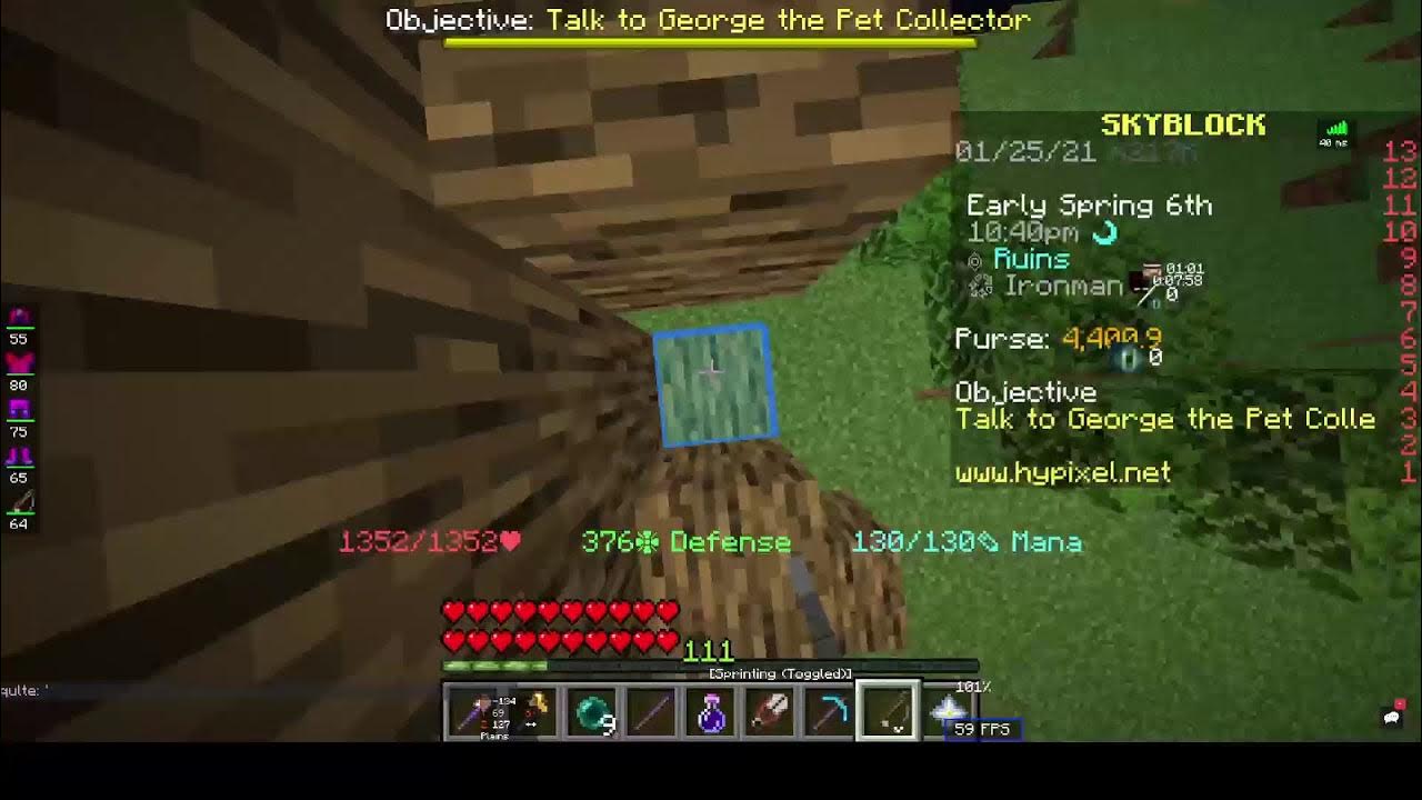Hypixel Skyblock Placing Dirt YouTube
