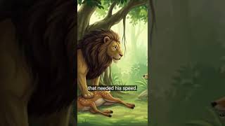 The Clever Fox And The Mighty Lion Lion And Fox Moral Story For Kids