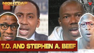 Stephen A. Smith and Terrell Owens beef - Shannon Sharpe and Chad Johnson react | Nightcap
