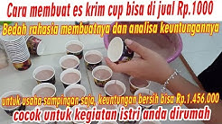 cara membuat es krim cup bisa dijual Rp.1000 dan analisa keuntungannya - Durasi: 30.16. cara membuat es krim cup bisa dijual Rp.1000 dan analisa keuntungannya - Durasi: 30.16.