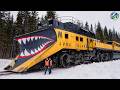 ¡INCREÍBLE! Los Trenes De Nieve MÁS Grandes Y Potentes En Acción