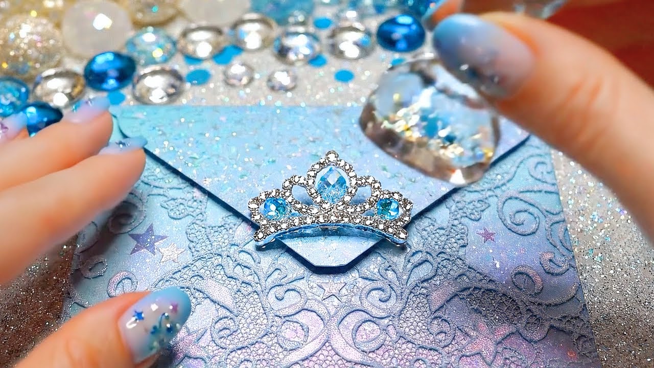 【AI ASMR】童話プリンセスのガラスのシーリングスタンプ 💌 あなたはどれが好き？💠｜Fairy Tale Glass Wax Seal Stamps