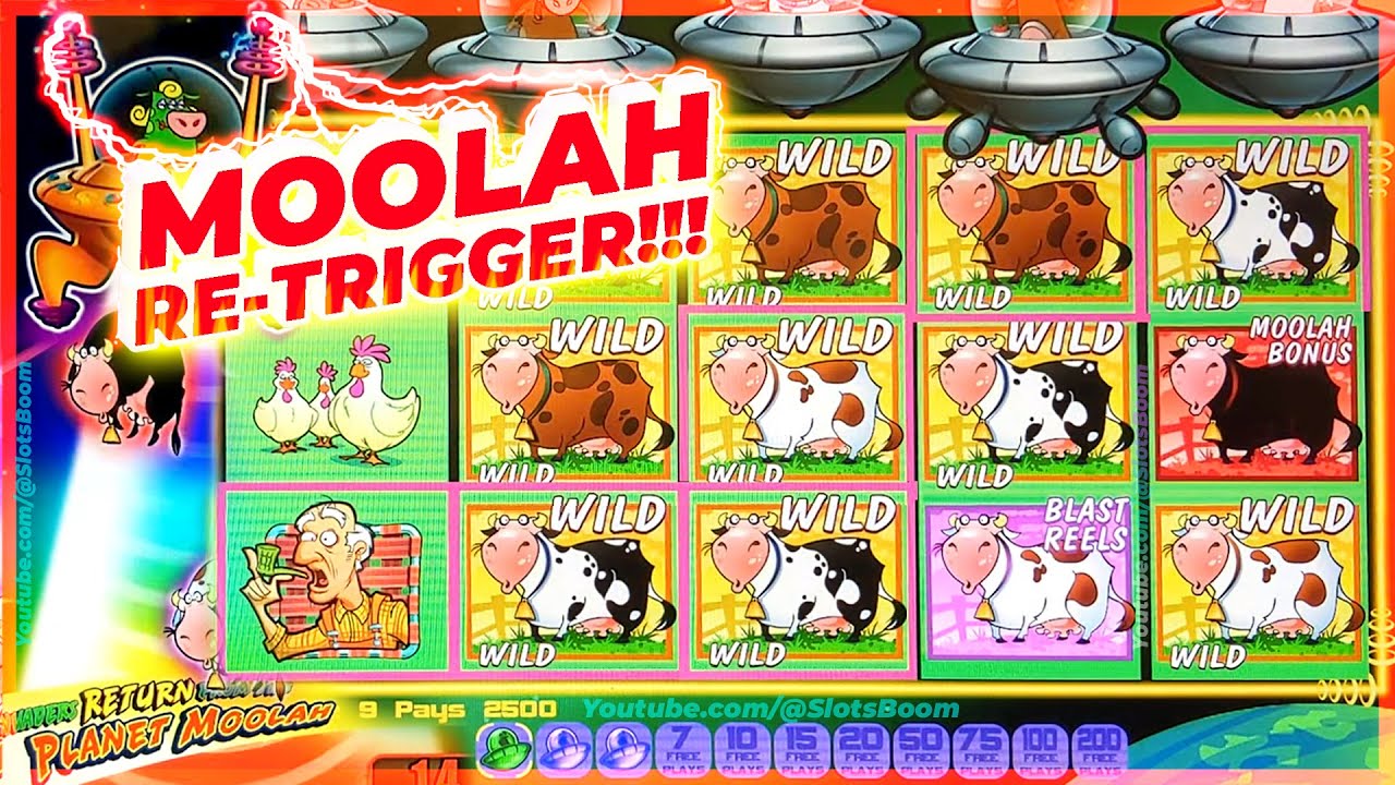 БОЛЬШОЙ БОНУС!!! MOOLAH RE-TRIGGER - Захватчики возвращаются с планеты Мула - КАЗИНО-СЛОТЫ - БЕСП...
