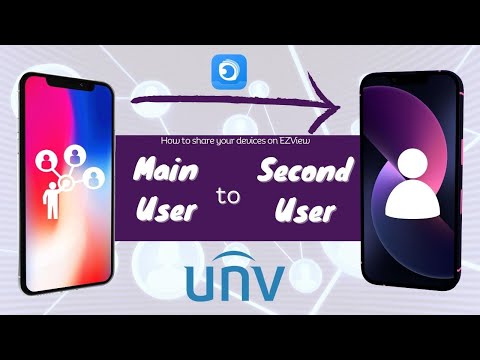 How to share your Uniview devices on the EZView App to another account - For Smartphones or Tablets