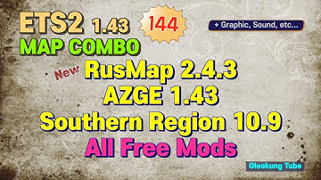 How to make ETS2 1.43 New RusMap 2.4.3 Map Combo | Southern Region 10.9, Roex 2.8 | All Free Mods