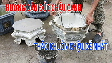 Khuôn đúc chậu cảnh abs lục giác 50 cách đúc vào tháo khuôn chậu | Khuôn Tổng Hợp