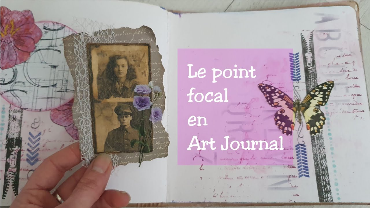 Le point focal en Art journal: la dernière étape de ta page