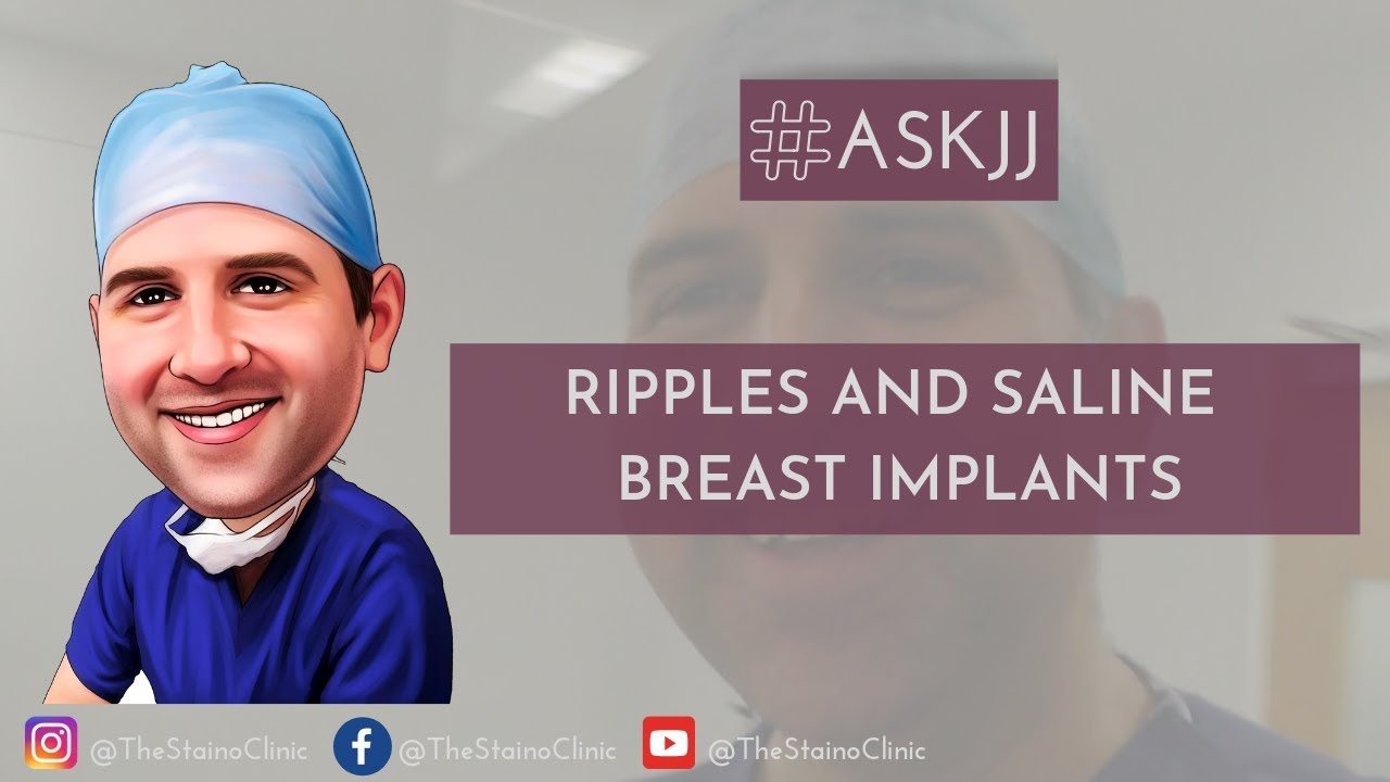 Can you see ripples under the muscle for Saline Breast Implants? - YouTube