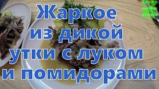 Жаркое из дикой утки с помидорами и луком(Впервые готовлю жаркое из дикой утки, которую сам добыл, с помидорами и луком. Рецепт жаркого из утки с..., 2016-02-02T05:32:10.000Z)