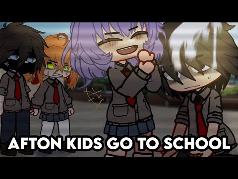 Afton Kids GO TO SCHOOL | Gacha Afton Family | Gacha FNaF | Gacha Club | GCMM | Remake