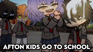 Afton Kids GO TO SCHOOL | Gacha Afton Family | Gacha FNaF | Gacha Club | GCMM | Remake