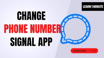 How to Change Phone Number in Signal App | Change Phone Number On Signal App #signalapp