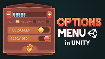 SETTINGS MENU in Unity