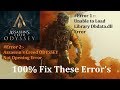 ASSASSIN'S CREED ODYSSEY: Fix error [unable to load library dbdata.dll error and not launching game]
