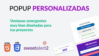 SWEETALERT2 - Ventanas Modales Personalizadas