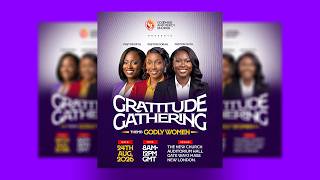 How to Design a Professional Gratitude Gathering Poster for All Social Media screenshot 4