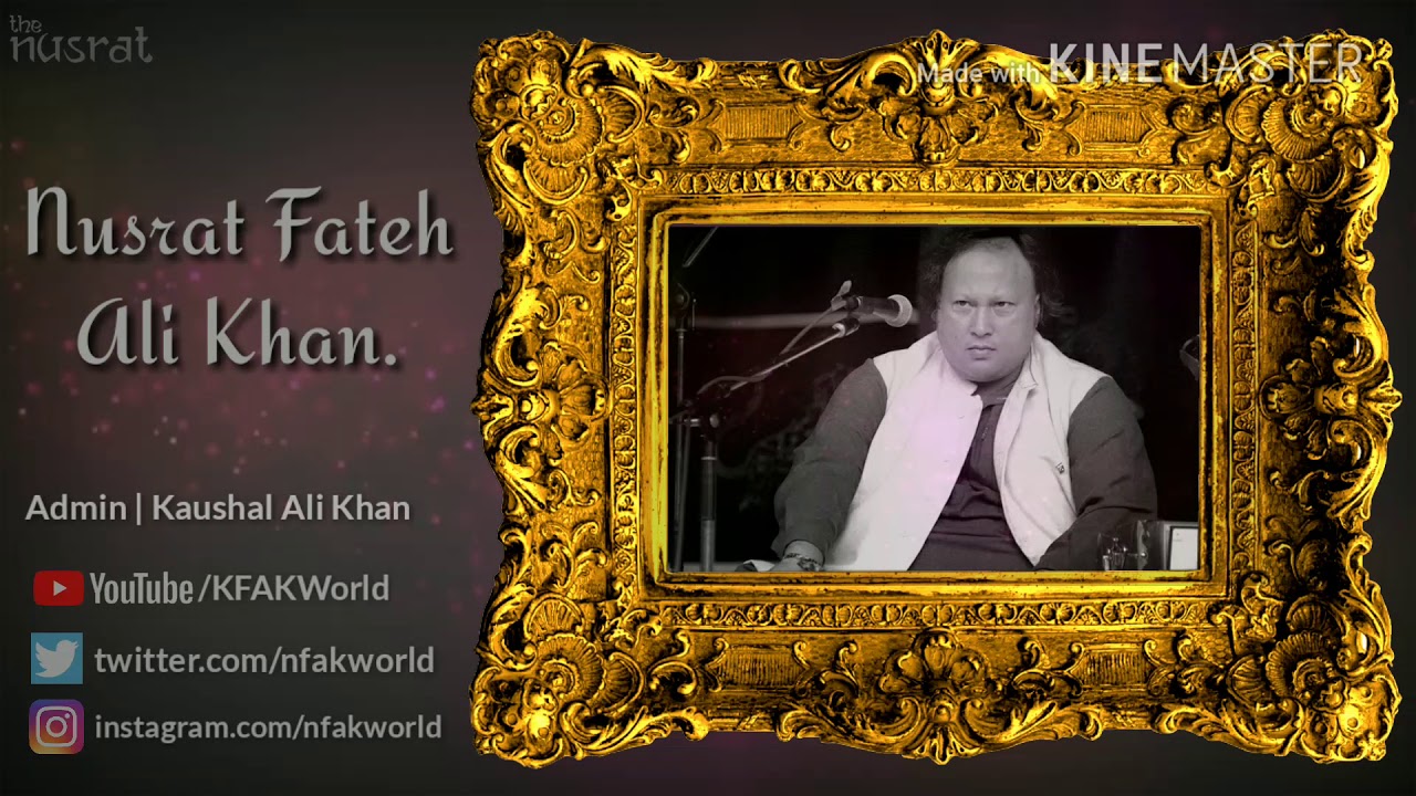 Meri ankhon ko ankhon ka sahara By Nusrat Fateh Ali Khan - YouTube