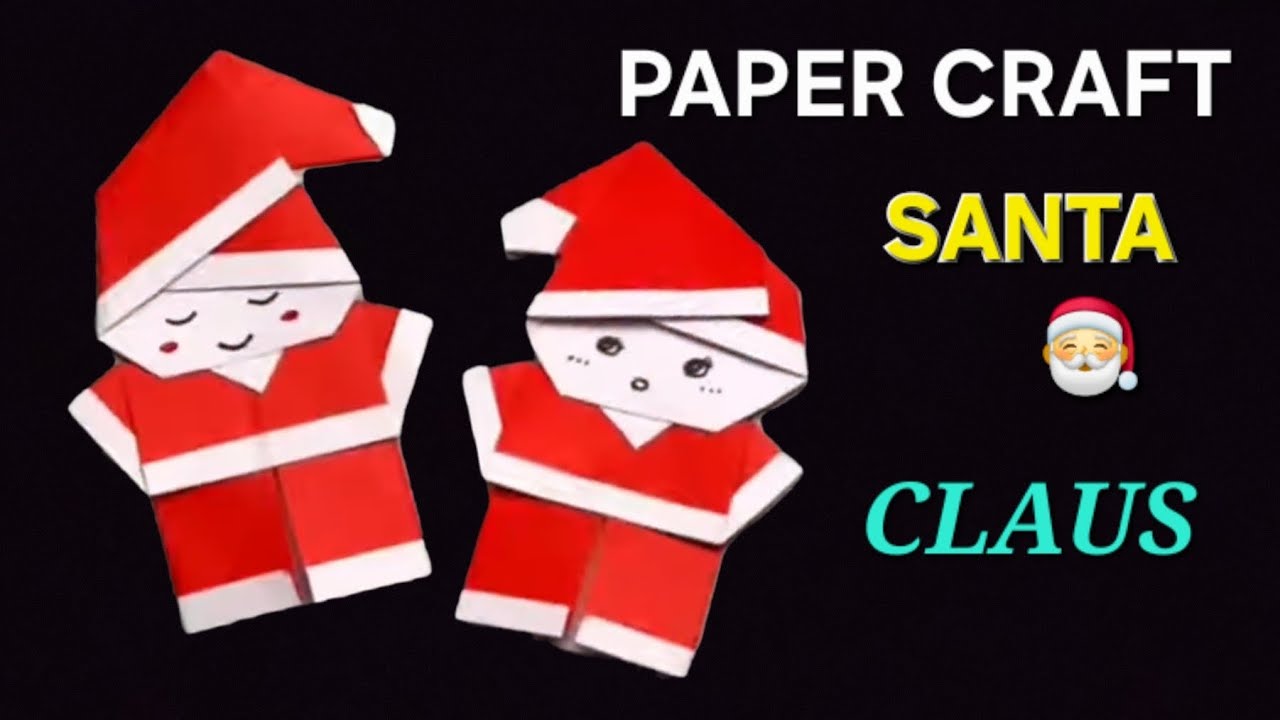 EASY ORIGAMI PAPER CRAFT SANTA🎅CLAUS!!CHRISTMAS DAY SPECIAL SANTA CLAUS🧑‍🎄!!DIY PAPER CRAFT SANTA🎅 