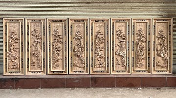 Tranh tứ quý Tùng, Cúc, Trúc, Mai chất liệu gỗ gụ giá tại xưởng | Đồ Gỗ Vị Hiền