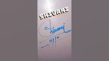 Shivani name signature style #signaturedesign #shorts #signature