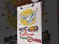 ✏️ Turning War Into Peace 🕊️ Easy Drawing & Coloring! #PeaceNotWar #Shorts