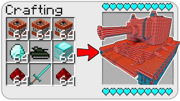 Minecraft NOOB vs PRO : HOW TO CRAFT A TNT TANK? Challenge 100% trolling!