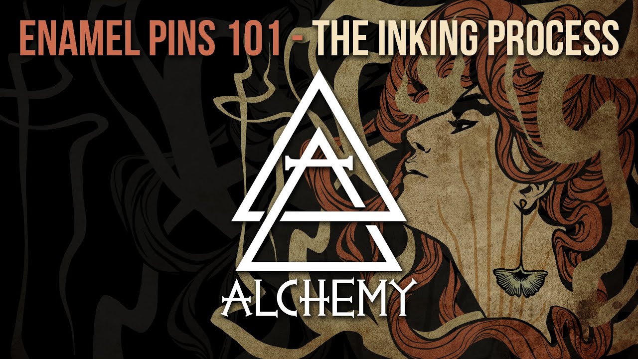 Alchemy Merch - Enamel Pins 101 - The Inking Process