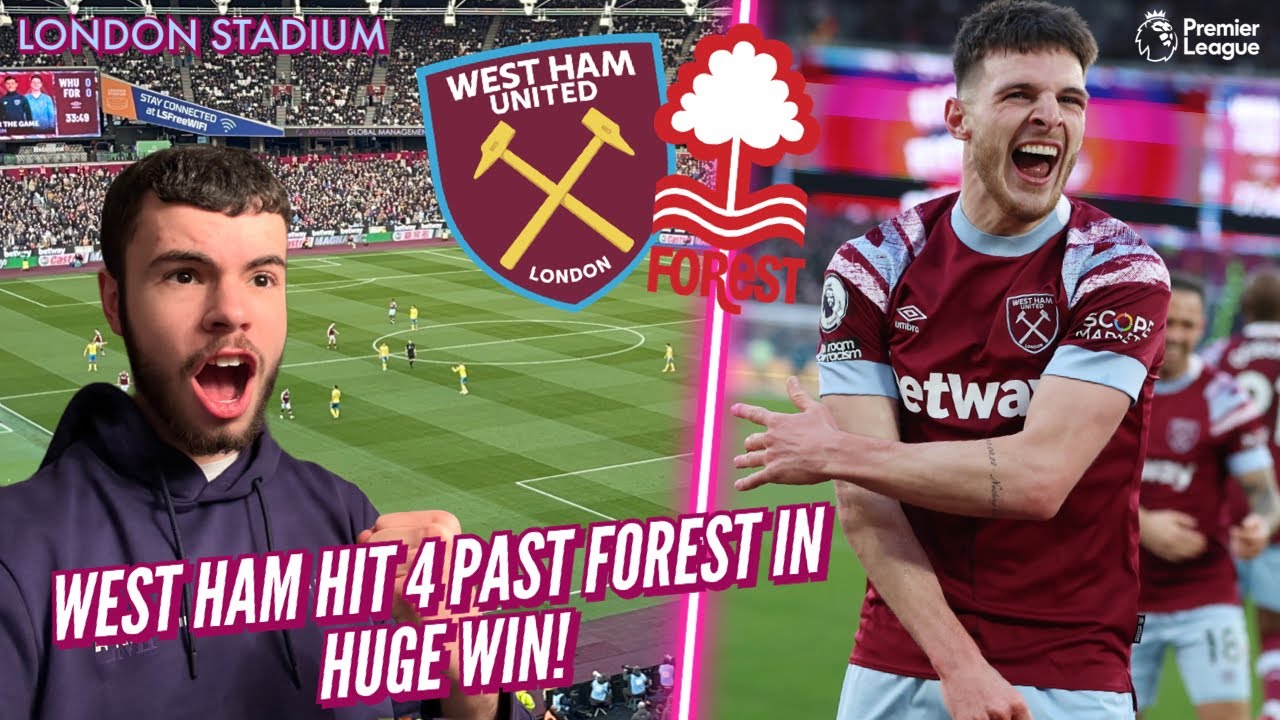 WEST HAM *RUN RIOT* against FOREST!!! | Rice Scores SCREAMER - PL Matchday Vlog @ London Stadium