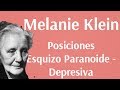 Melanie Klein, Posicion Esquizo Paranoide - Posición Depresiva