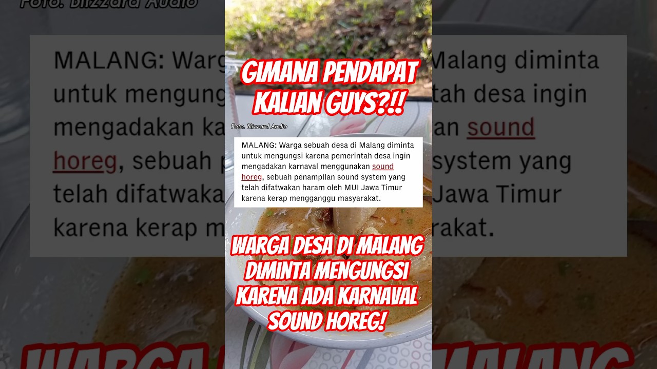 Mana ni pecinta sound horeg?? 