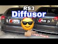 RS3 Diffusor aubbauen montieren Heckansatz Ingo Noack flaps S3 vs RS3 tuning A3 8P 8PA Sportback