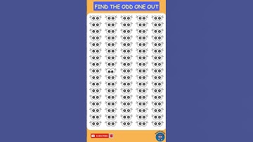 Can You REALLY Trust Your Eyes? | Only 4% could solve it #shorts #oddoneout #brainpullups