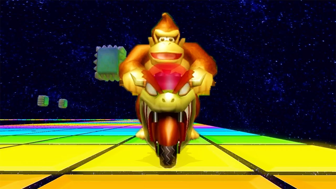Modded Mario Kart Wii - 150cc Rainbow Cup (Donky Kong Gameplay)
